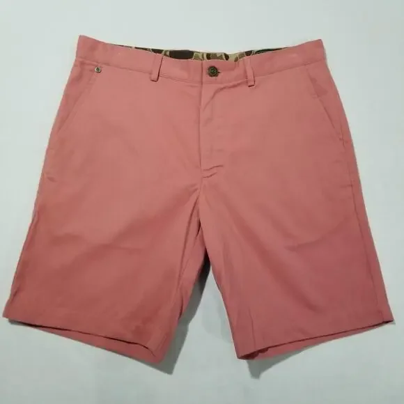 Ball And Buck Shorts Mens 32 The 6 Point Short Pink Chino Hunting Shooting USA - Picture 1 of 8